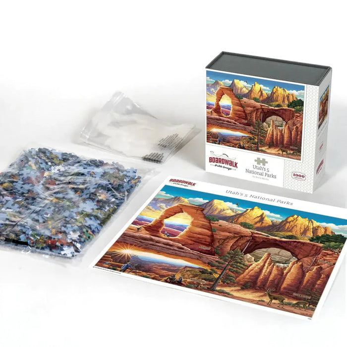 Utah's 5 National Parks 1000 Piece Jigsaw Puzzle Boardwalk - for just $23.99! 