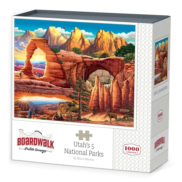 Utah's 5 National Parks 1000 Piece Jigsaw Puzzle Boardwalk - for just $23.99! 