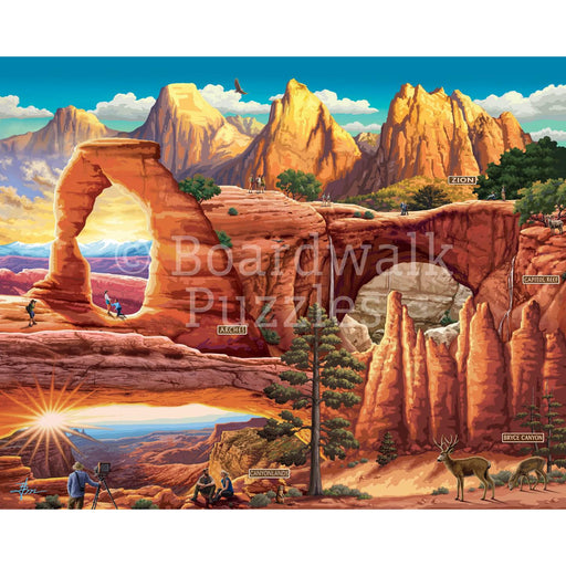 Utah's 5 National Parks 210 Piece Jigsaw Puzzle Boardwalk - for just $11.99! 