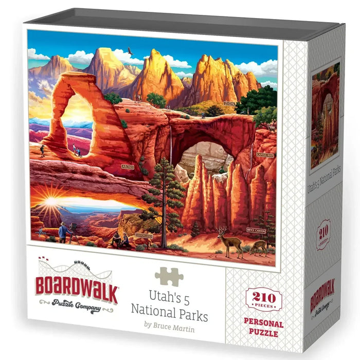 Utah's 5 National Parks 210 Piece Jigsaw Puzzle Boardwalk - for just $11.99! 