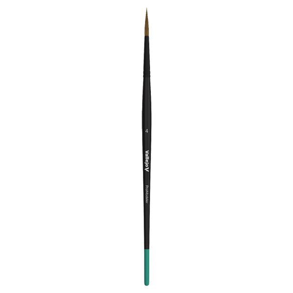 Vallejo Hobby Brushes: Pro Modeler - Natural Hair - No. 4 - for just $17.49! 
