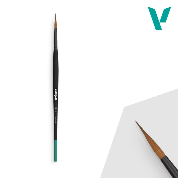 Vallejo Hobby Brushes: Detail - Synthetic - Size 4 - for just $5.99! 
