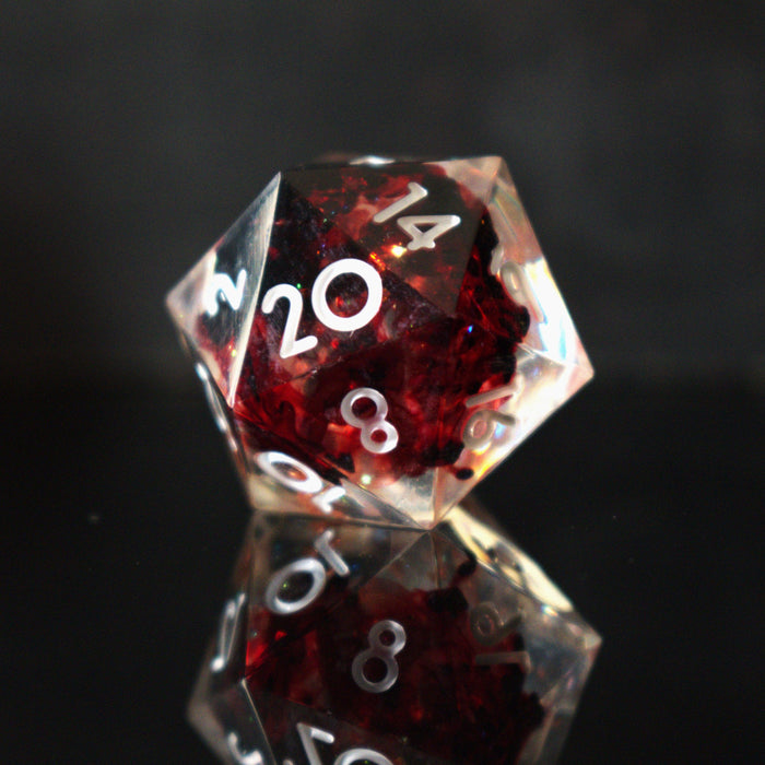 Vampiric Touch Sharp-Edged Resin Dice Set - Just $39.99! Shop now at Retro Gaming of Denver