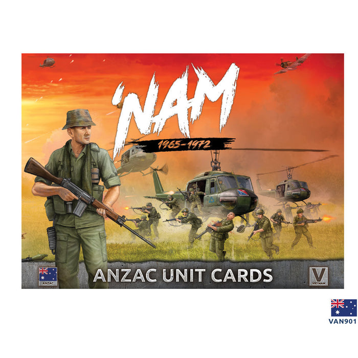 Flames of War: 'NAM - Australian and New Zealand Army Corps Unit Cards - for just $10! 