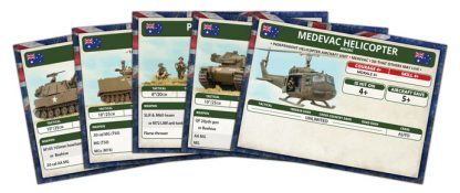 Flames of War: 'NAM - Australian and New Zealand Army Corps Unit Cards - for just $10! 