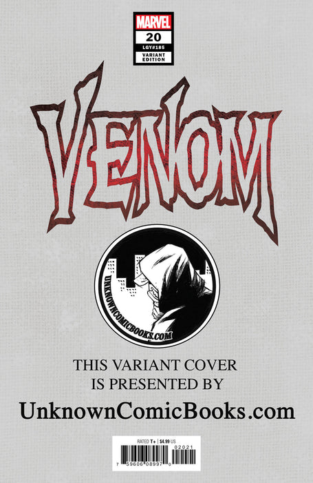 Venom #20 Unknown Comics Tony Daniels Exclusive Var Ac (11/27/2019) - for just $10! 