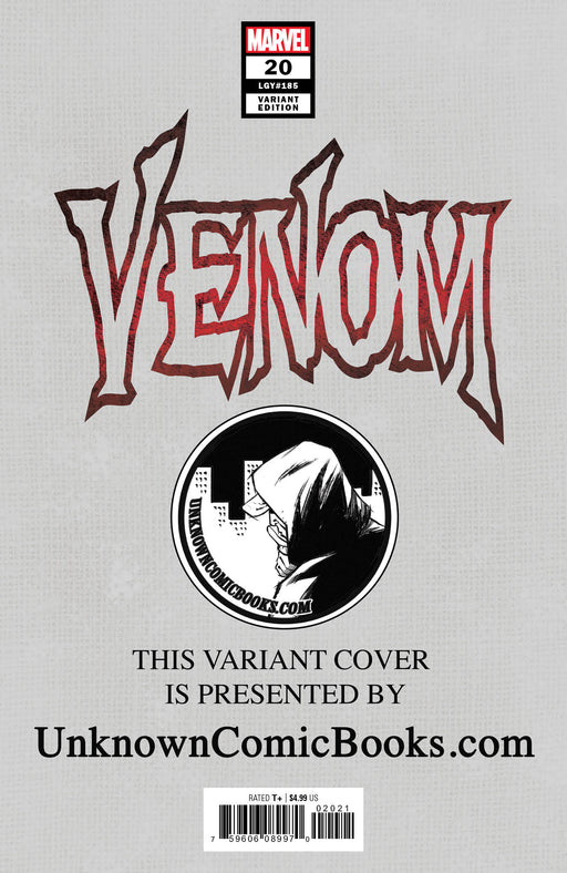 Venom #20 Unknown Comics Tony Daniels Exclusive Var Ac (11/27/2019) - for just $10! 