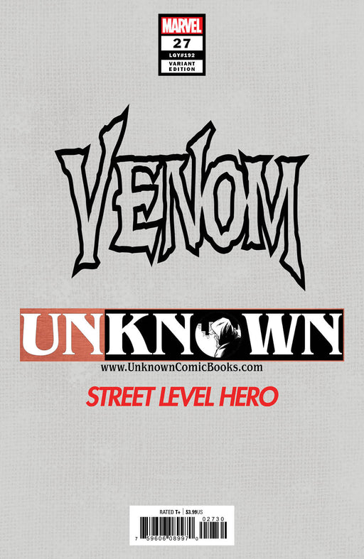 VENOM #27 UNKNOWN COMICS TYLER KIRKHAM EXCLUSIVE SECRET VAR (08/12/2020) - for just $20! 
