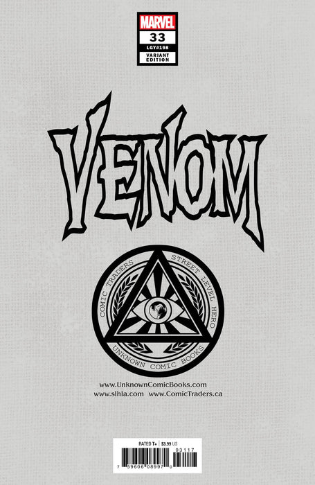 Venom #33 Unknown Comics Will Sliney Exclusive Var Kib (02/03/2021) - for just $10! 