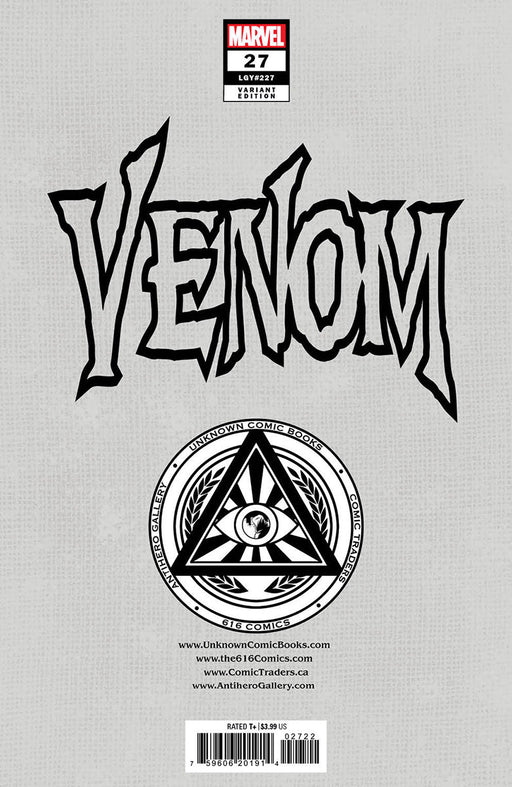 Venom #27 Unknown Comics Miguel Mercado Exclusive Var (11/01/2023) (12/27/2023) - for just $5! 