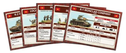 Flames of War: 'NAM - People's Army of Vietnam Unit Cards - for just $12! 