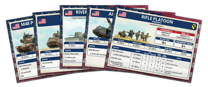 Flames of War: 'NAM - US Unit Cards - for just $30! 