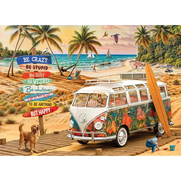 VW Be Happy 1000 Piece Jigsaw Puzzle Eurographics - for just $21.99! 