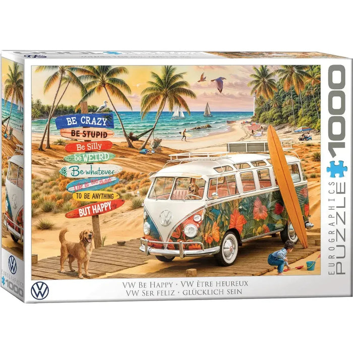 VW Be Happy 1000 Piece Jigsaw Puzzle Eurographics - for just $21.99! 