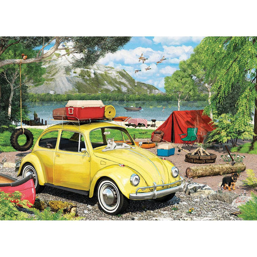 VW Beetle Camping 550 Piece Jigsaw Puzzle in Tin Eurographics - for just $23.99! 