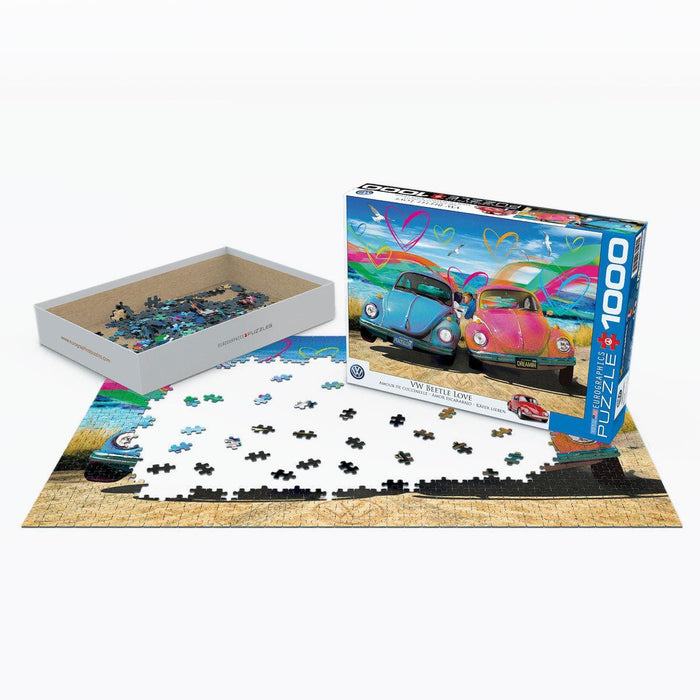 VW Beetle Love 1000 Piece Jigsaw Puzzle Eurographics - for just $21.99! 