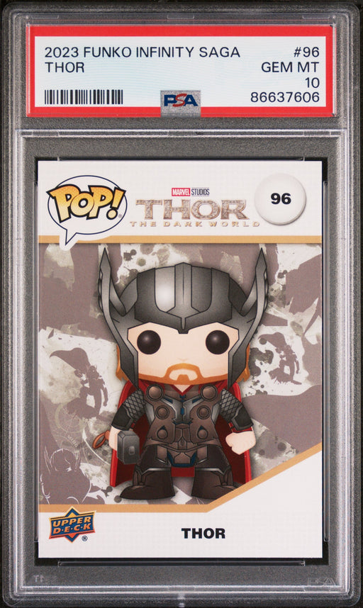 2023 UPPER DECK FUNKO POP MARVEL  THOR  #96  PSA 10 - for just $39! 