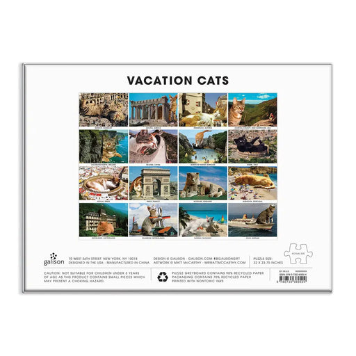 Vacation Cats 1500 Piece Jigsaw Puzzle Galison - for just $21.99! 