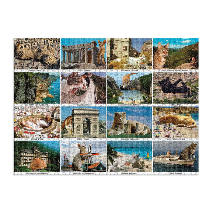 Vacation Cats 1500 Piece Jigsaw Puzzle Galison - for just $21.99! 