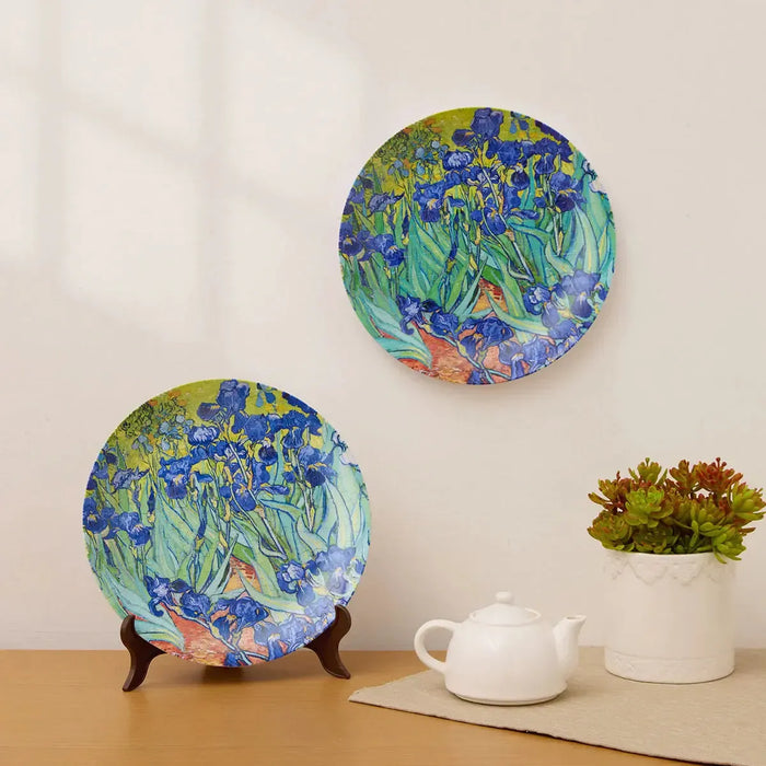 Van Gogh Irises Plate 124 Piece 3D Plastic Jigsaw Puzzle PieceRelax - for just $25.99! 