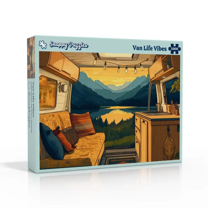 Van Life Vibes 1000 Piece Jigsaw Puzzle Snappy - for just $34.99! 