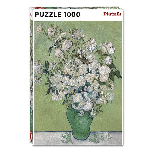 Vase with White Roses 1000 Piece Jigsaw Puzzle Piatnik - for just $24.99! 