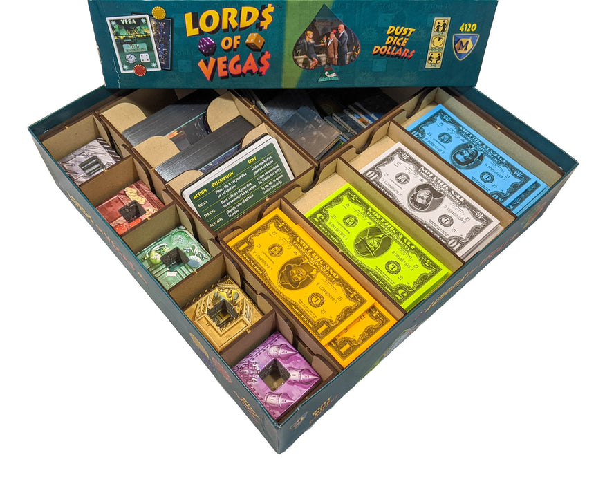 Lords of Vegas Board Game Organizer Insert - for just $29.99! 