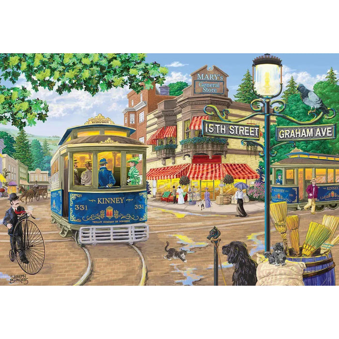 Victorian Street 400 Piece Wood Jigsaw Puzzle Wooden City - for just $24.99! 