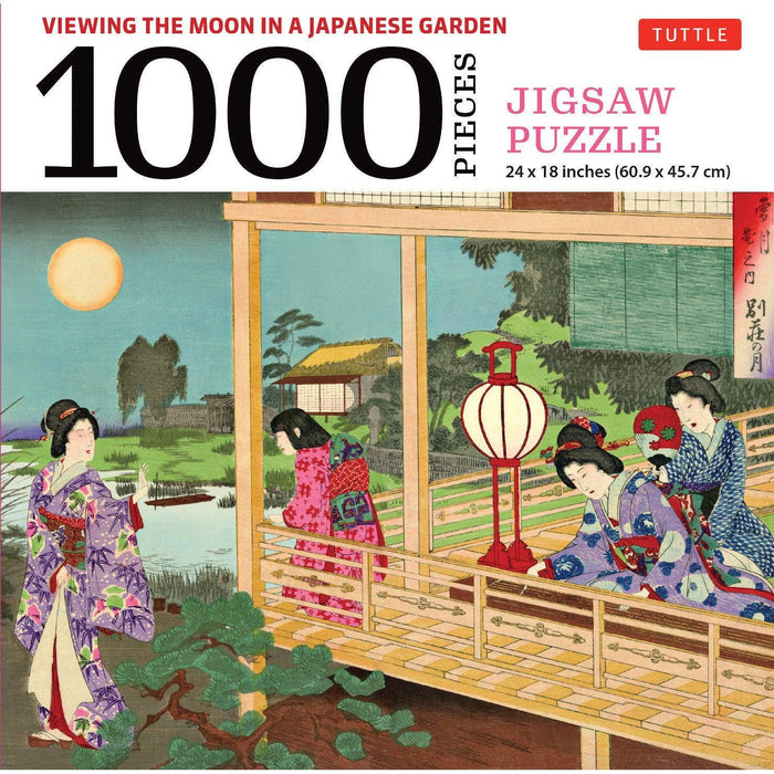 Viewing the Moon in a Japanese Garden 1000 Piece Jigsaw Puzzle Tuttle - for just $19.99! 