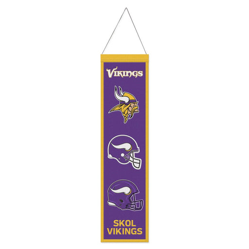 Minnesota Vikings 8" x 32" Wool Banner - for just $44.99! 