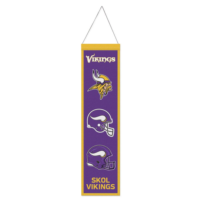 Minnesota Vikings 8" x 32" Wool Banner - for just $44.99! 