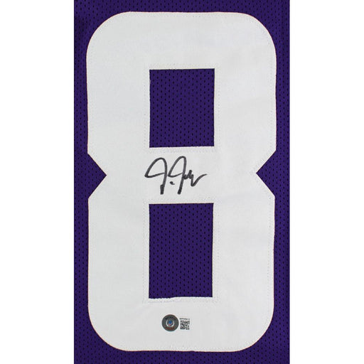 Justin Jefferson Minnesota Vikings Autographed Purple Football Jersey - Beckett Authenticated - Premium Autographed Football Jerseys - Just $399.99! Shop now at Retro Gaming of Denver
