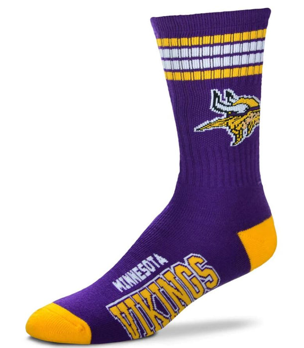 Minnesota Vikings Men's Football 4 Stripe Deuce Socks - for just $17.99! 