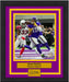 Adam Thielen Touchdown Catch Minnesota Vikings 8x10 Framed Football Photo with Engraved Autograph - for just $79.99! 