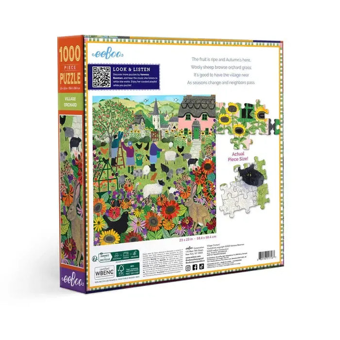 Village Orchard 1000 Piece Jigsaw Puzzle eeBoo - for just $26.99! 