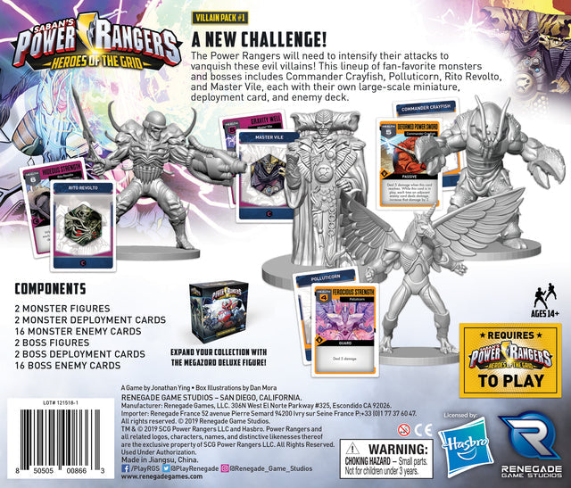 Power Rangers: Heroes of the Grid - Villain Pack #1 - for just $40! 