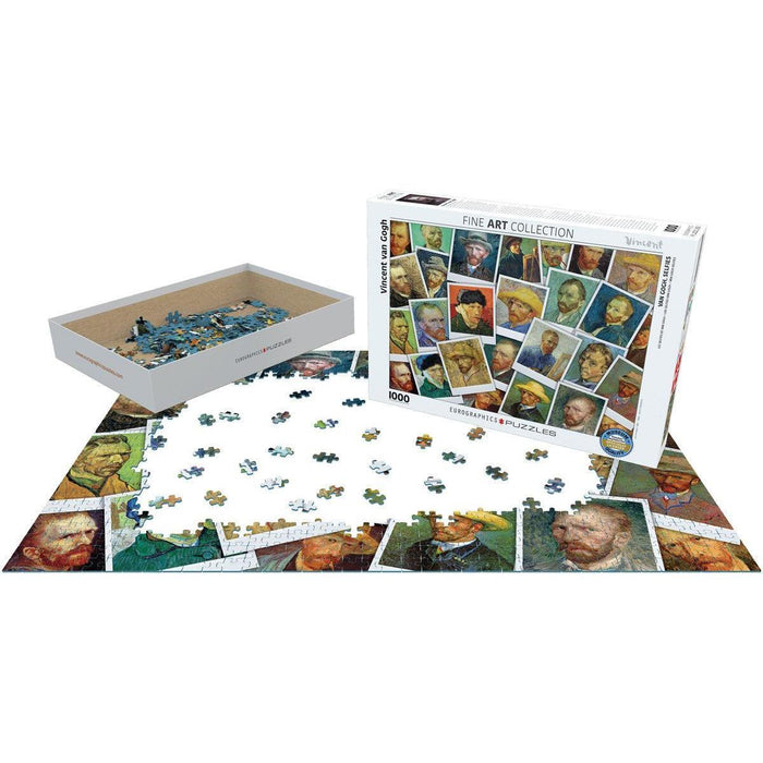 Vincent Van Gogh Selfies Collage 1000 Piece Jigsaw Puzzle Eurographics - for just $21.99! 