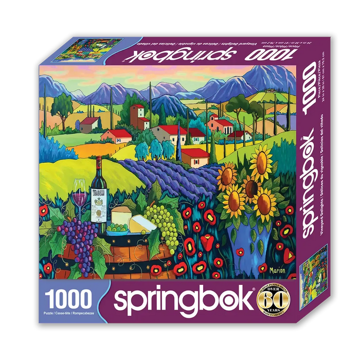 Vineyard Delights 1000 Piece Jigsaw Puzzle Springbok - for just $19.99! 