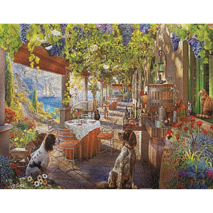 Vineyard Porch 1000 Piece Jigsaw Puzzle Springbok - for just $19.99! 