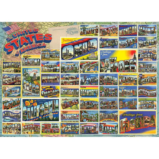 Vintage American Postcards 1000 Piece Jigsaw Puzzle Cobble Hill - for just $19.99! 