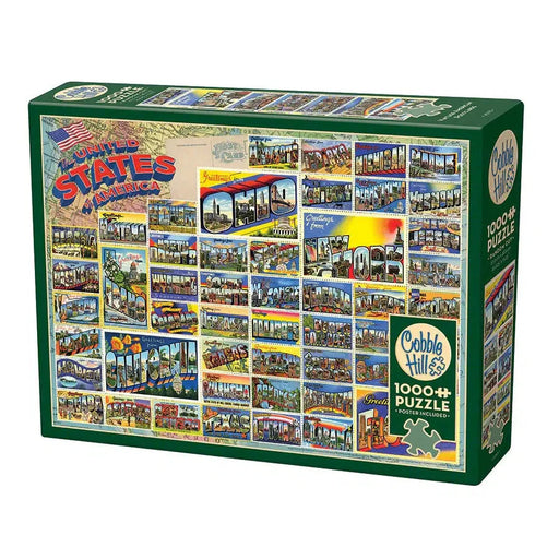 Vintage American Postcards 1000 Piece Jigsaw Puzzle Cobble Hill - for just $19.99! 
