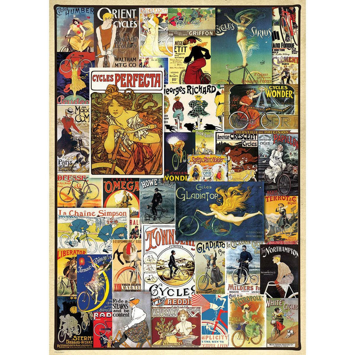 Vintage Bicycle Posters 1000 Piece Jigsaw Puzzle Eurographics - for just $19.99! 