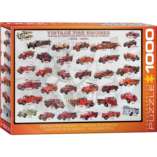 Vintage Fire Engines 1000 Piece Jigsaw Puzzle Eurographics - for just $19.99! 