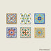 Vintage Flora Tile Magnet Set 96 Piece 3D Plastic Jigsaw Puzzle PieceRelax - for just $19.99! 