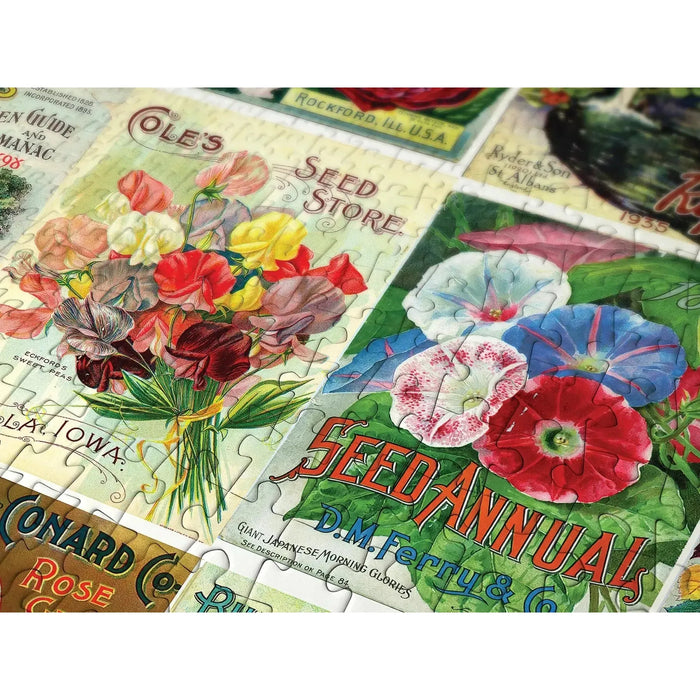 Vintage Flower Seed Packets 1000 Piece Jigsaw Puzzle Enjoy - for just $24.99! 