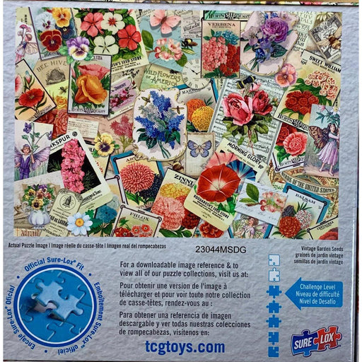 Vintage Garden Seeds Cool Collages 1000 Piece Jigsaw Puzzle Sure Lox - for just $14.99! 