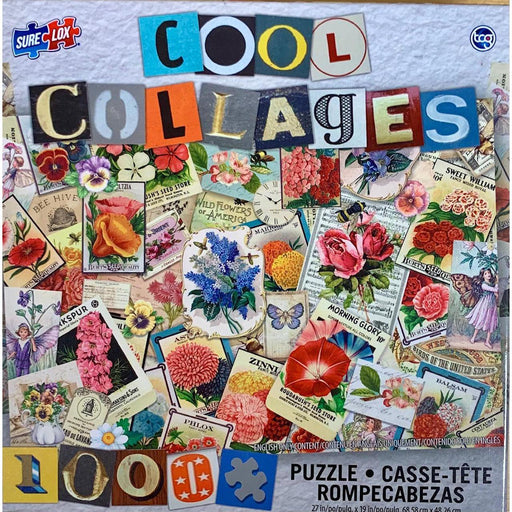 Vintage Garden Seeds Cool Collages 1000 Piece Jigsaw Puzzle Sure Lox - for just $14.99! 