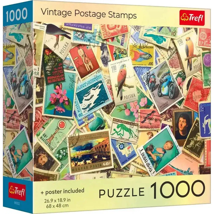 Vintage Postage Stamps 1000 Piece Jigsaw Puzzle Trefl - for just $19.99! 