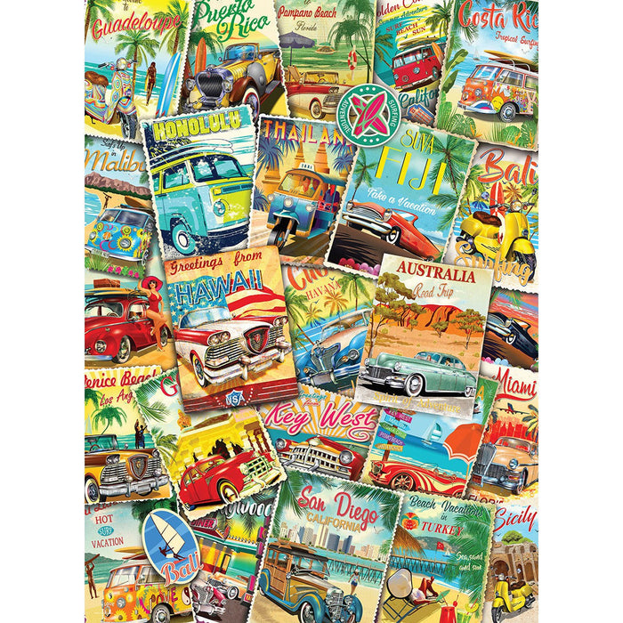 Vintage Travel Collage 1000 Piece Jigsaw Puzzle Eurographics - for just $19.99! 
