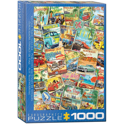 Vintage Travel Collage 1000 Piece Jigsaw Puzzle Eurographics - for just $19.99! 